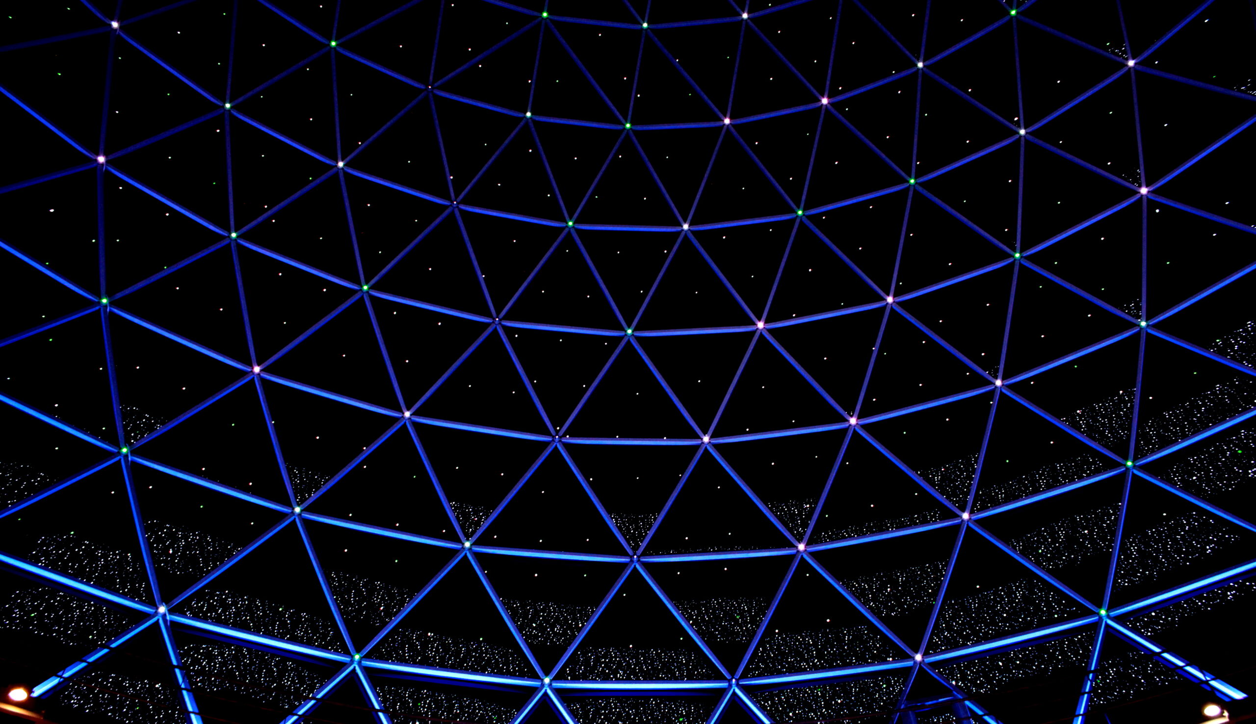 Abstract photo of circles from the inside of a dome