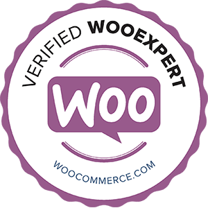 Verified woocommerce. expert logo