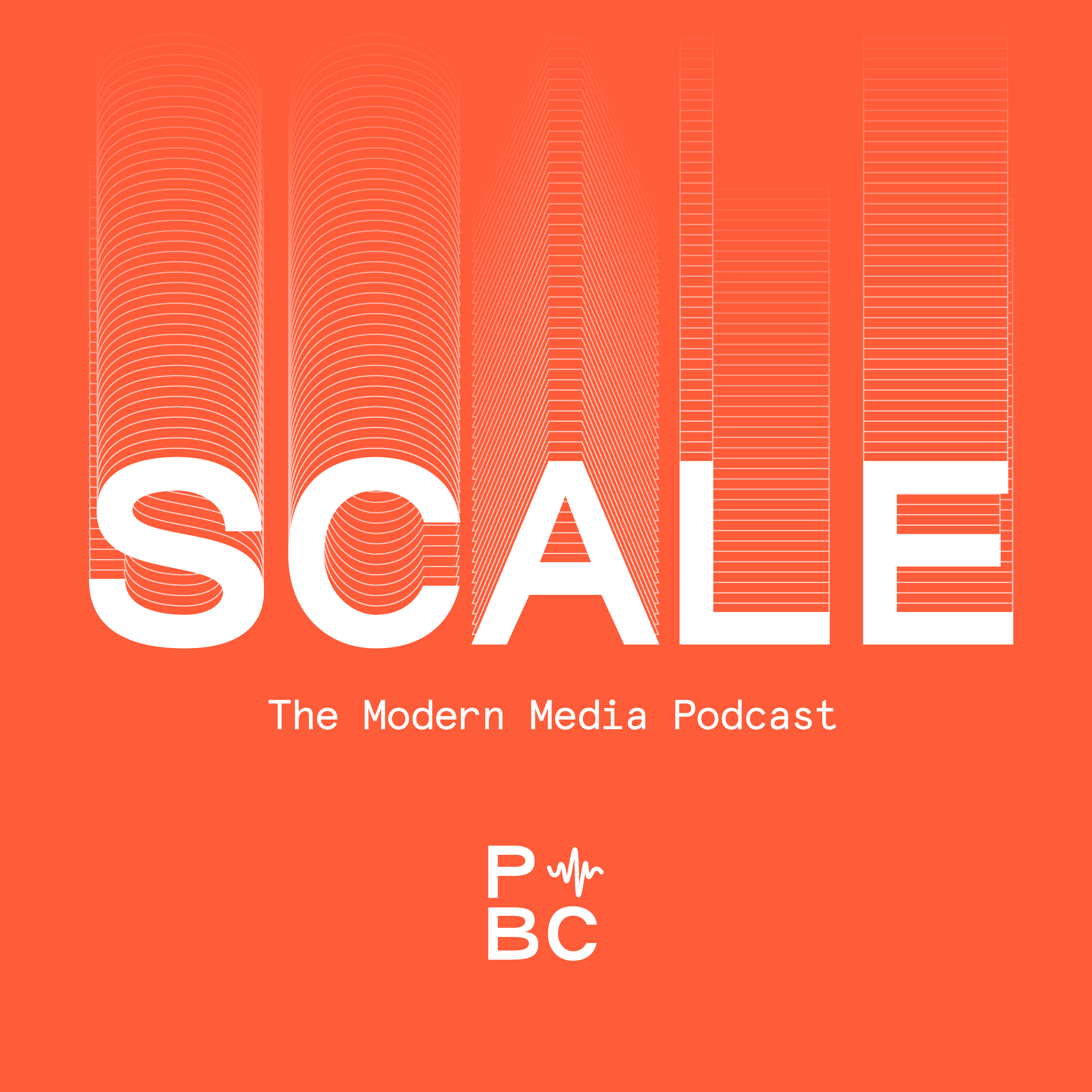 Scale Podcast Cover Art. Scale is a podcast for modern digital media and publishing professionals